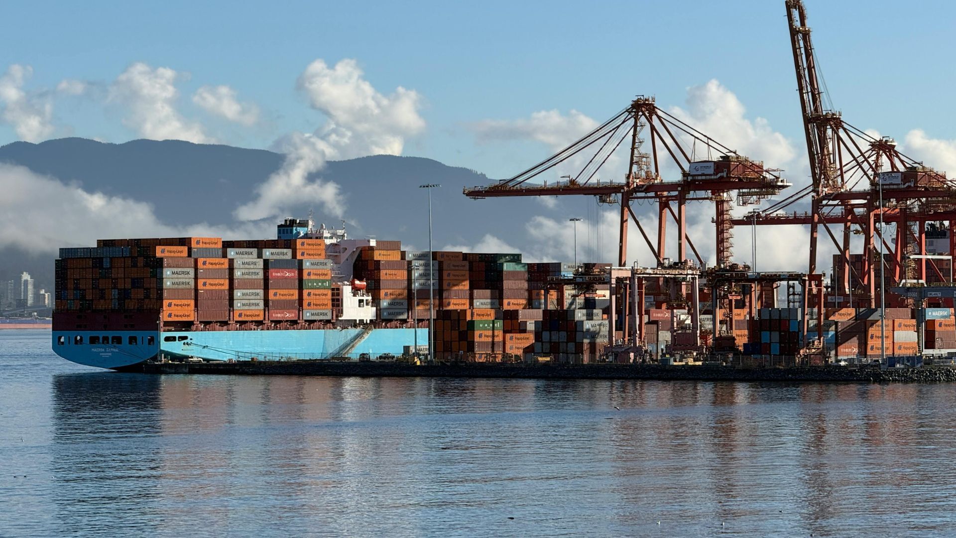 Cargo Shipyard in Canada (Vancouver Port)