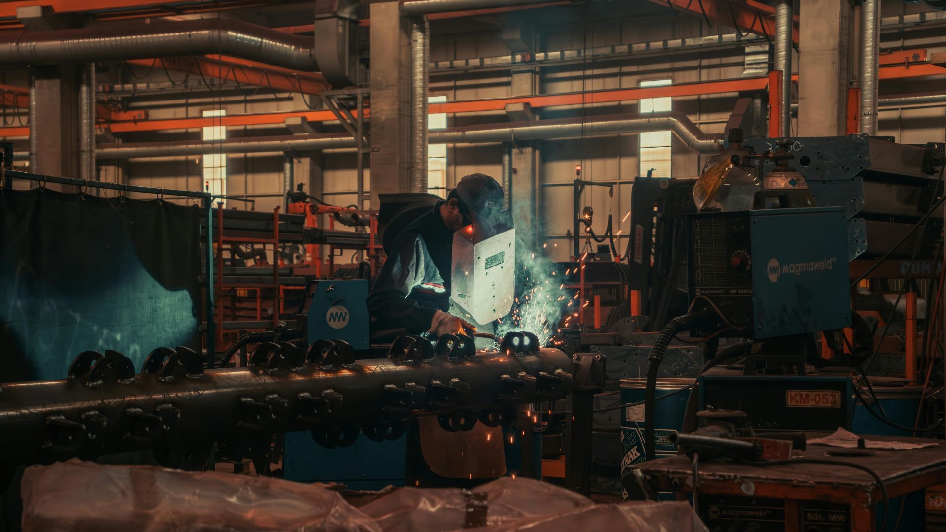 Engineer welding